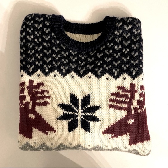 Vintage Cozy Knit Reindeer Sweater 100% Wool - Picture 12 of 13